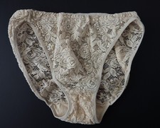 Vintage Victoria's Secret 90s Stretch Lace High Cut Brief Panty Size SMALL