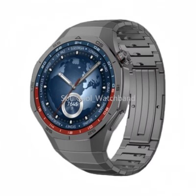 Luxury No Gaps Titanium Metal Bracelet Strap For Huawei Watch GT5 GT6 Pro 46MM 