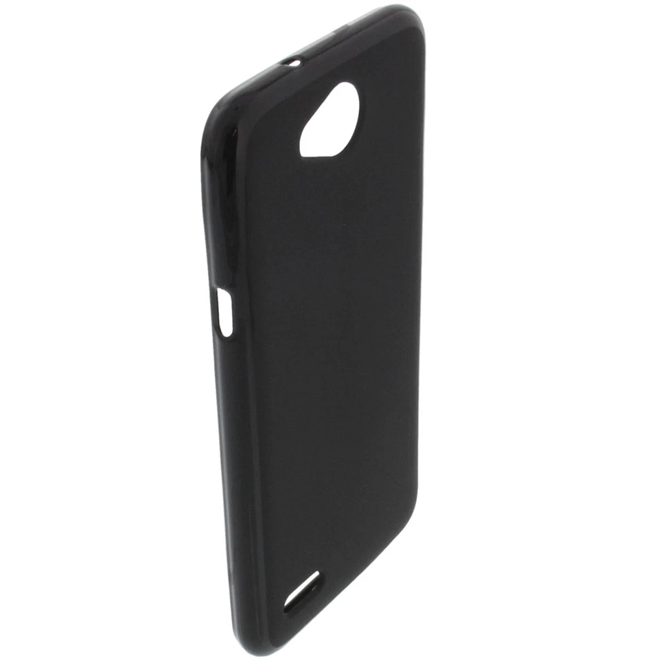 Custodia per LG X Power 2 Custodia Cellulare TPU Gomma Custodia Nera - Immagine 2 di 4