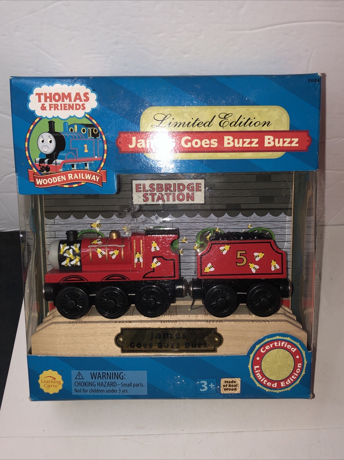 Thomas & Friends Wooden Railway Train James Goes Buzz Limited Edition OPEN 2003