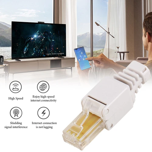 10-30PCS RJ45 Inline Coupler Cat5e Ethernet LAN Network Cable Adapter White