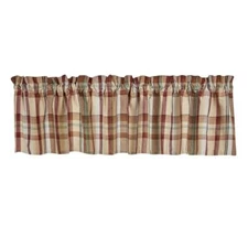GAMEKEEPER PLAID VALANCE 14"L X 72" W Park Designs