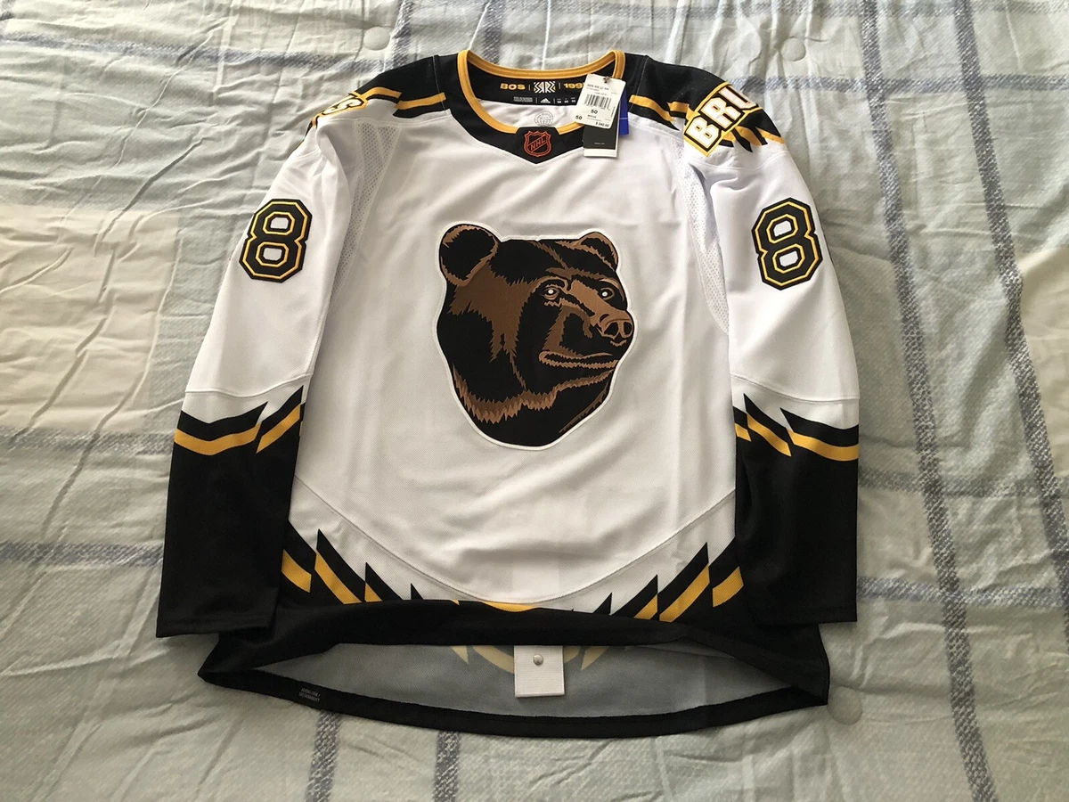 Boston Bruins Reverse Retro 2.0 Adidas Authentic Hockey Jersey Size 50 NWT