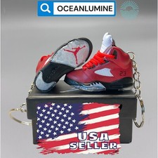 Best Quality Jordan 3D Mini Sneaker Keychain, Shoe Box, Display Box Option