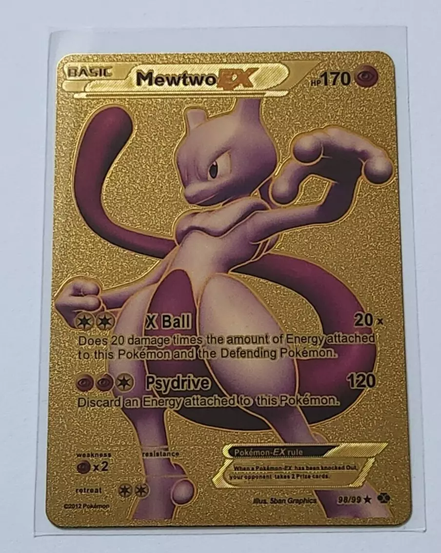 Pokemon Mewtwo EX HP 170 Black Foil Fan Art Card 98/99