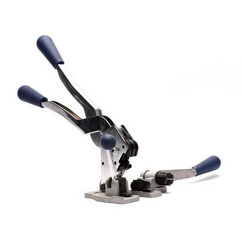 Strapping Tool Set For Polyester (PET) Strapping - Tensioner And Sealer For Plastic Polyester Banding - 5/8" (16 Mm