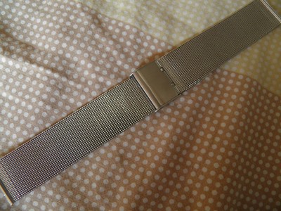 Bracelet Maille Milanaise 24 Mm Acier Inoxydable - Neuf, Fabriqué En France - Pour Montre Ou Bijou !