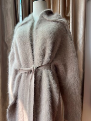 Angora Sweater Blended Fluffy Fuzzy Cardigan Super Soft Chunky