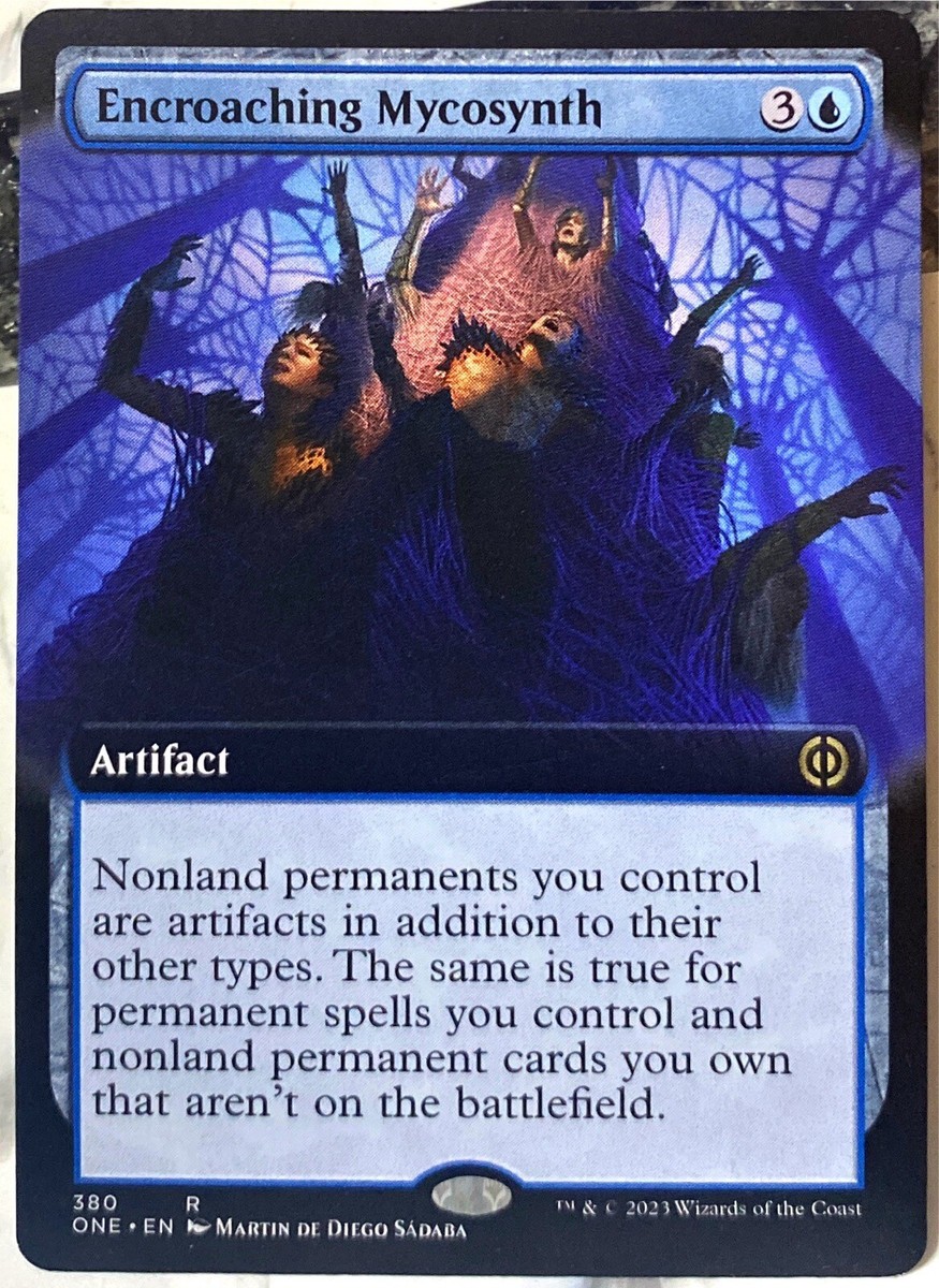 MTG Encroaching Mycosynth 380 Borderless Phyrexia: All Will Be One