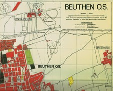 Karte: Stadtplan Beuthen Oberschlesien 1941