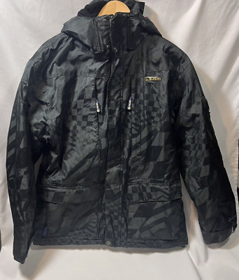 LIQUID Venture 5000MM Snowboarding Hooded Jacket Black size Boys XL Waterproof