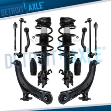 FWD Front Strut Control Arm Tie Rod Suspention Kit for 2008 - 2012 Nissan Rogue