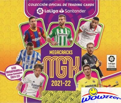 2021/22 Panini LALIGA League Soccer MEGACRACKS Factory Sealed HOBBY Box-144 Card