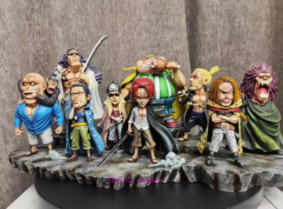 PT Studio Red Hair Pirates Set 9pcs Resin Shanks One Piece