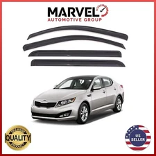 Out-Channel Window Sun Vent Visor Rain Guard Deflectors for Kia Optima 2011-2015