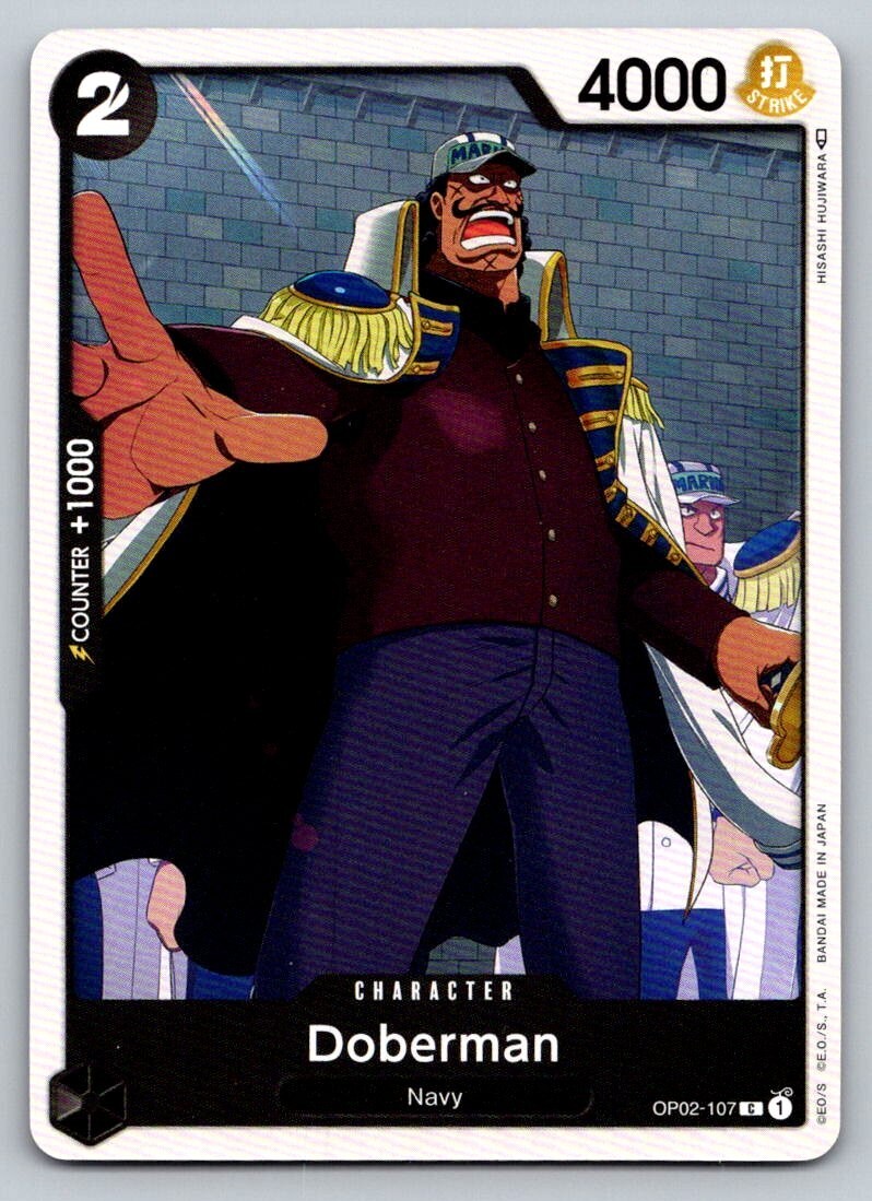 One Piece Card Game Doberman Paramount War OP02-107