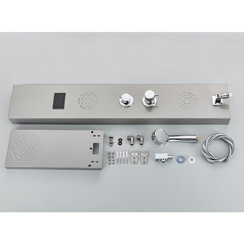 Edelstahl Duschpaneel Duschset Regendusche Massage Duscharmatur Kopf Duschsäule - Bild 121 von 213