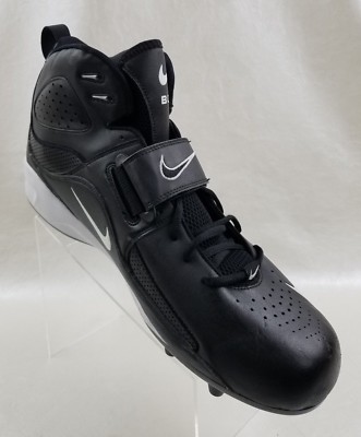 Nike Mens Air Zoom Boss Shark Mid Football Cleats Black  display picture 3