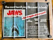 Jaws 1976 ORIGINAL UK QUAD