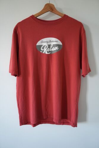 Tommy Bahama Relax T-Shirt Baumwolle rot Urlaub Sommer Strand Gr. M