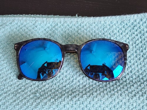Fantastic condition REVO 957 016 Blue mirror Black Marble frames: PRICE REDUCED!