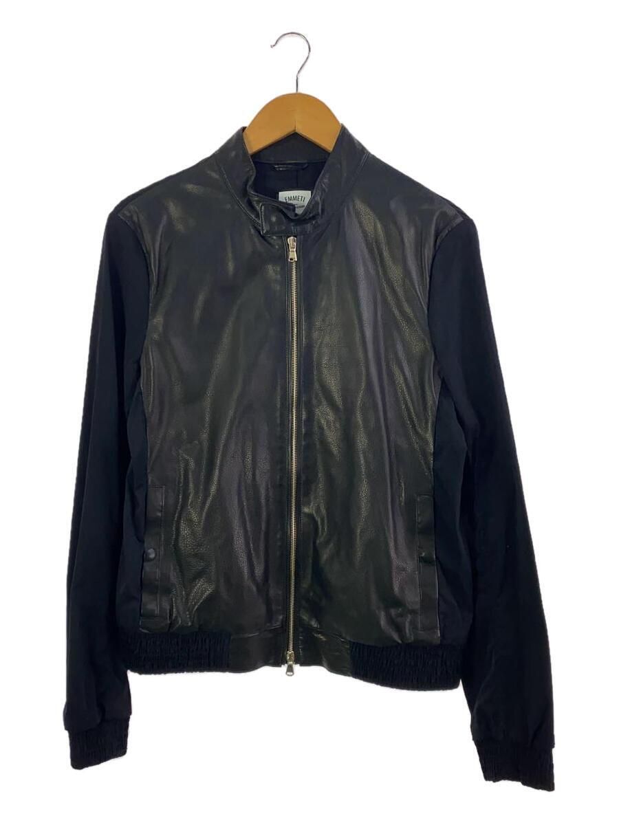 ジャケット・アウター EMMETI LAMBSKIN Leather Jacket BLACK 50 EMMETI LAMBSKIN Leather Jacket BLACK 50