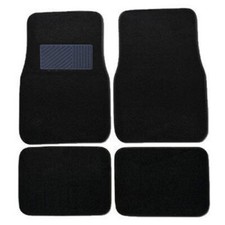 4pcs Universal Fit Car Truck Front Rear Vinyl Heel Pad Carpet Floor Mats Set