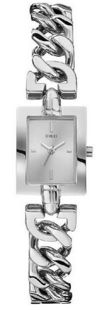 Guess Mini Mod Silver Tone 24mm Adjustable Link Bracelet Women's