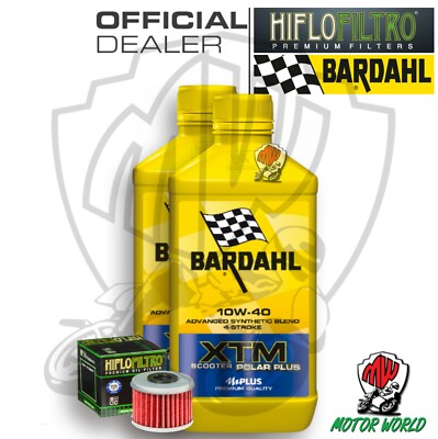 Set Service 2 Lt Öl Bardahl XTM 10W40 Filter Hm 250 Montesa Cora 4T 2007
