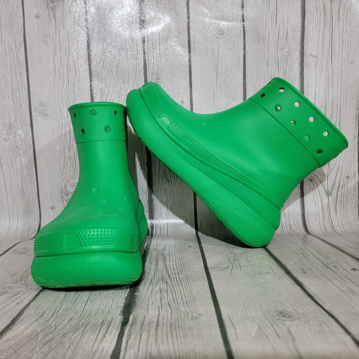 Green croc boots cheap
