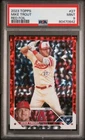 2023 Topps Series 1 Mike Trout Red Foil PSA 9 Parallel /199 Angels Ice Crackle