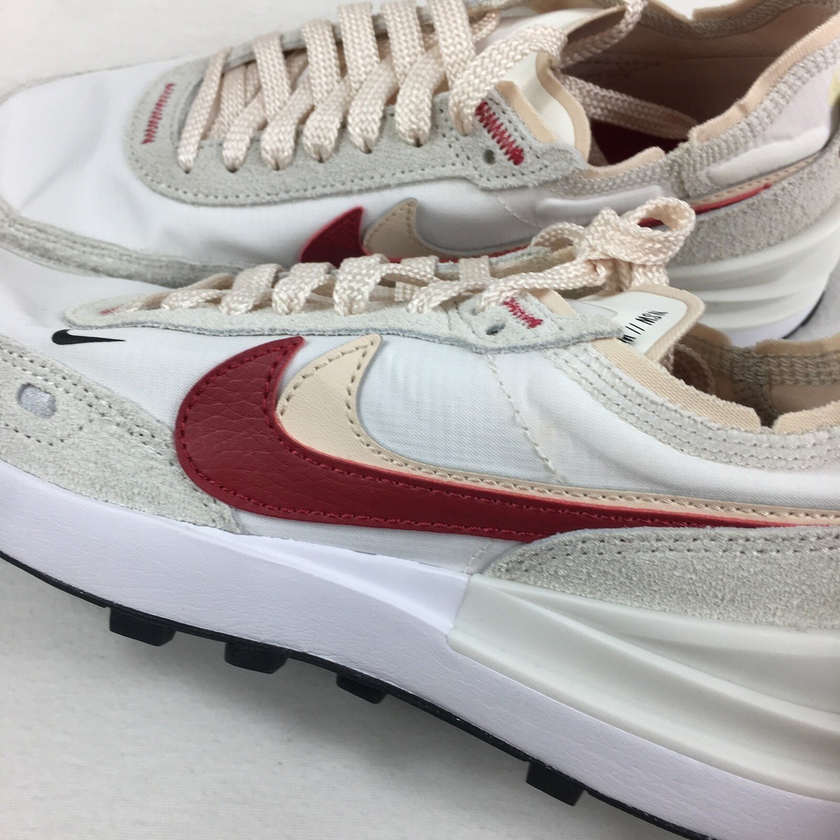 NIKE DX4309-100 ホワイト/レッド スニーカー Buy Nike Wmns Waffle One SE 'Sail Gym Red' - DX4309 100 | GOAT