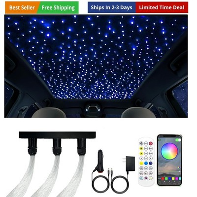 Twinkle Fiber Optic Light,20W Starlight Headliner Kit with APP/RF Remote Musi...