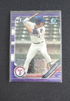 2019 Bowman Chrome - Prospects Eli White #BCP-168 Purple Shimmer Refractor (RC)