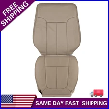 For 2009-2014 Ford F150 Lariat Driver Bottom & Top PERFORATED Seat Cover Tan