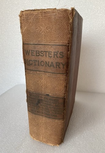 Antique WEBSTER’S DICTIONARY Revised and Enlarged Published By GEO. M. HILL CO. - Picture 2 of 24
