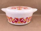 Vintage PYREX Friendship Pattern Casserole Dish & Lid #47 2.5QT