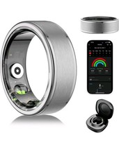 Smart Ring for Women Men - Fitness Tracker with Heart Rate/Blood Oxygen/Size9