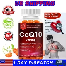 CoQ10 100mg, 120 Capsules 200mg, Vegetarian Capsules, Non-GMO
