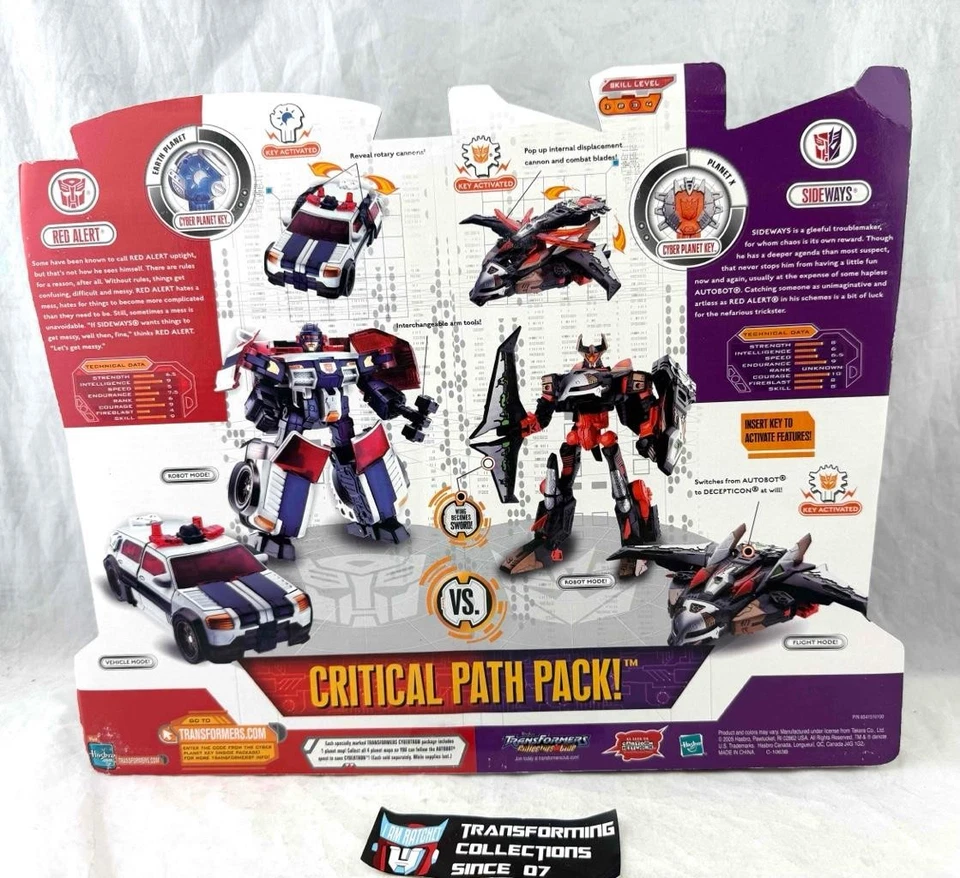Transformers 2005 Cybertron RID Critical Path Pack Sideways vs Drift MOSC - Image 2 of 2