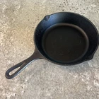 Lodge Cast Iron Skillet 5SK 8" Double Pour Spout Vintage