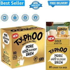 80 Count Typhoo Gold African Black Tea - Rainforest Alliance Certified 0.07 per strip