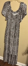 Avenue Leopard Print Maxi  Dress  Size 18/20
