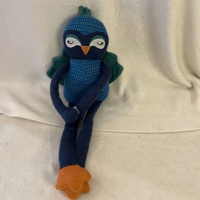 Pillowfort Blue PEACOCK 19'' Plush Knit Target Stuffed Animal Bird P6