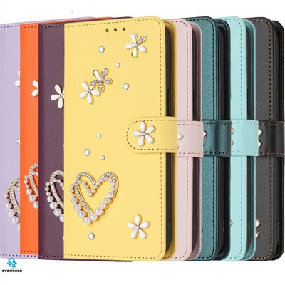Handy Hülle für Huawei P80 P60 P50 P40 P20 Mate 80 Bling Love Magnet Wallet Case