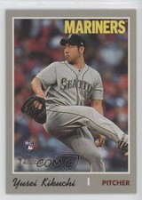 2019 Topps Heritage High Number Action Variation Yusei Kikuchi Rookie RC x1g