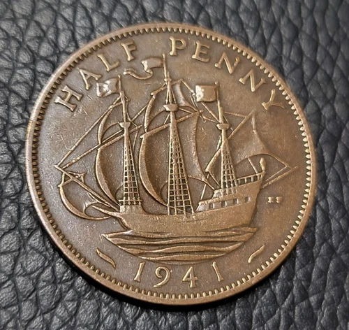 1941 George VI Half Penny — photo from the most recent tracked eBay sale