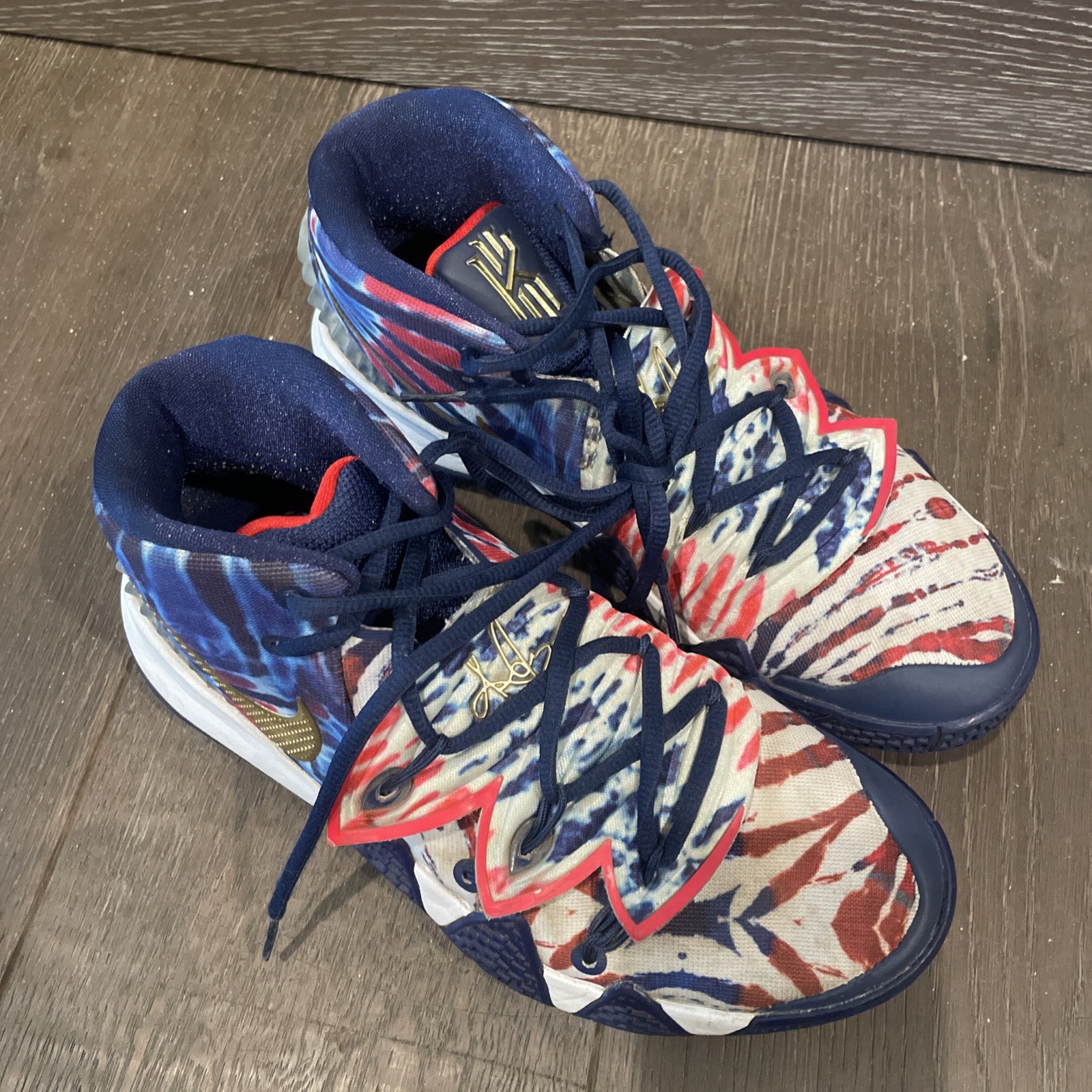 kyrie tie dye shoes