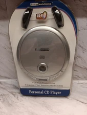 New Living Solutions Personal CD Music Player 20 Track  ATC 2630 Silver Black 