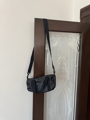 Los Angeles Apparel - RNB541 - Mini Nylon Black Gym Bag - With Strap Made In USA